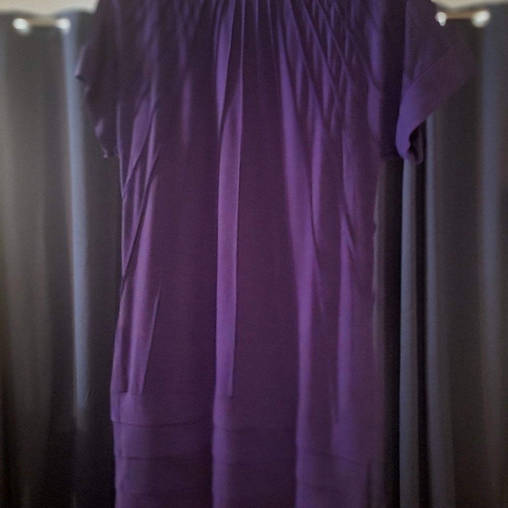 Jax Deep Purple Pleated Dress